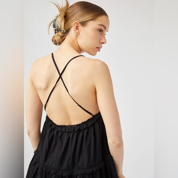 Aritzia Sunday Best Angela Dress - Amethyst Lilac Organic Cotton Tiered Mini - Picture 6 of 9